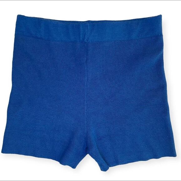 Princess Polly Rorie blue knit micro shorts - Picture 4 of 5